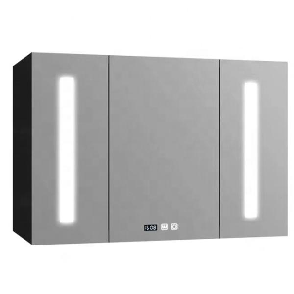 Intelligent Triple Door Medicine Cabinet 5mm Smart Mirror Bathroom Cabinet