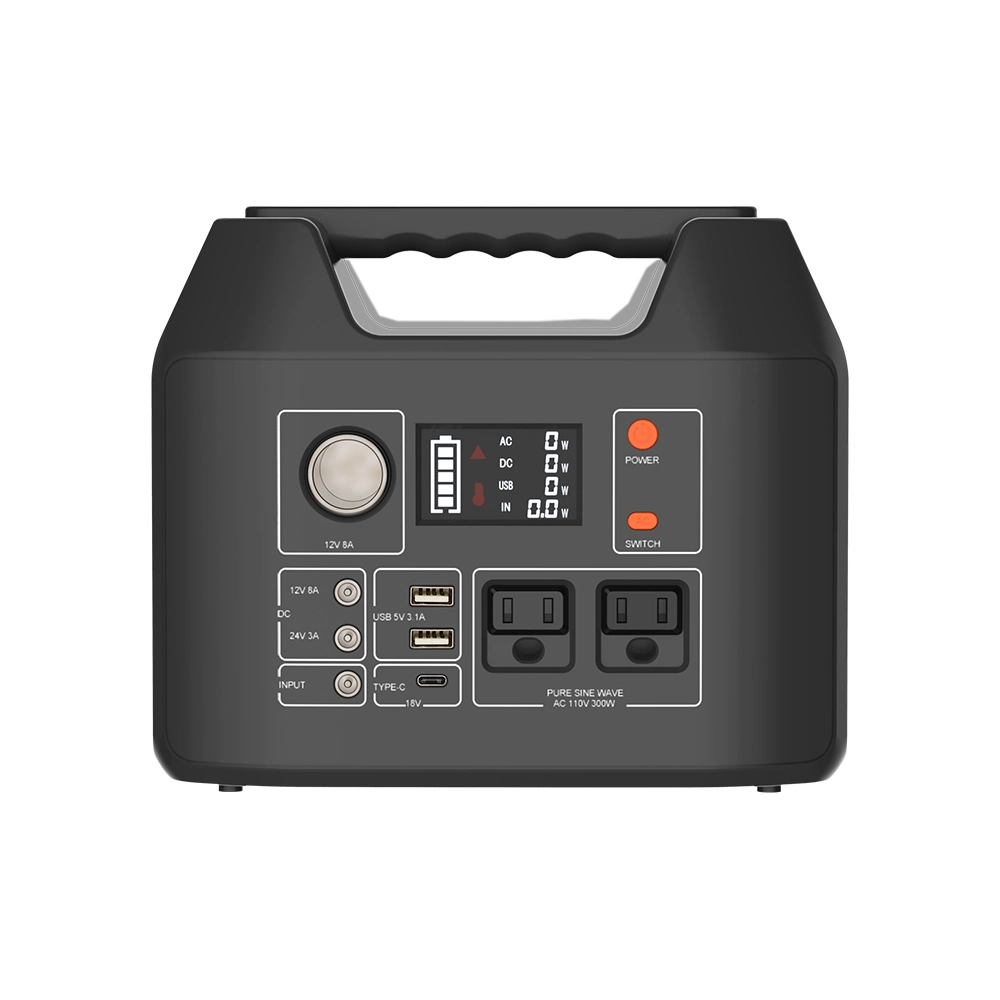 Outdoor Camping 300W Lifepo4 Solar Generator For Home Appliance