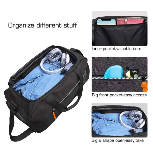 Simple Plain Anti Theft Travel Bag Lightweight Waterproof Bag Polyester