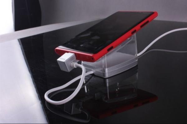COMER Factory Price Secure Alarm controller devices for display Cell Phone with charging cord