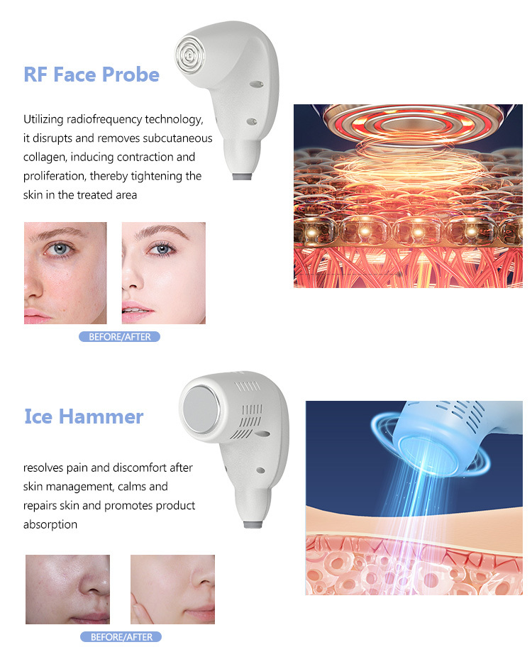 12.1Inch Touch Screen Collagen Regeneration Ice Hammer EMS Fractional RF Microneedling Machine
