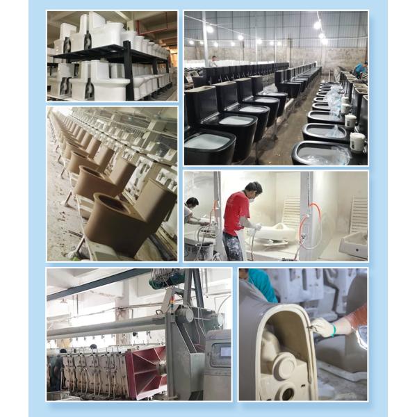 Golden Hotel Bathroom Sanitary Ware With Pedestal Basin Sink Wall Hung Toilet