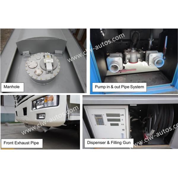 Caminhão de petroleiro do combustível de Sinotruk Howo 4x4 Off Road 290HP com bomba