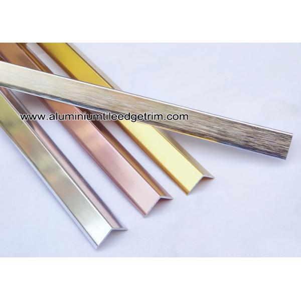 V15mm x 15mm Aluminum Corner Guards For Wall Corner Brace / Protector