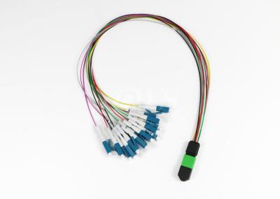 12 conjunto de cabo do Fã-Para fora do único modo do LC da elite da fibra MTP/MPO (f)
