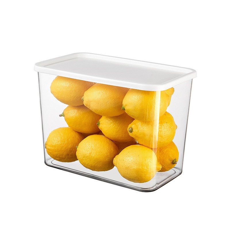 Plastic sealed Jar Cereal Cereal Kitchen Snack Refrigerator Storage Box with Lid Dustproof square sealed Box for Snacks