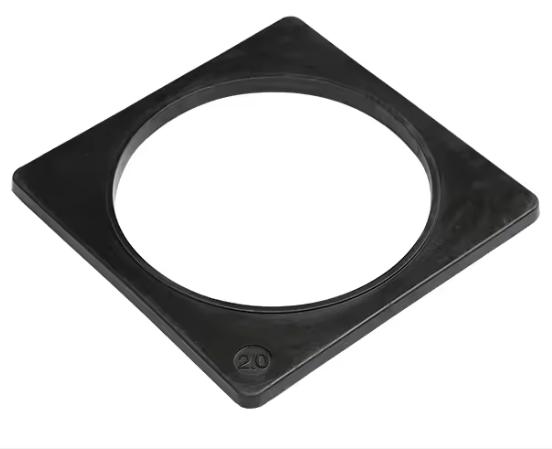 45mm Black Recycled Rubber Base Weight for Traffic Cones