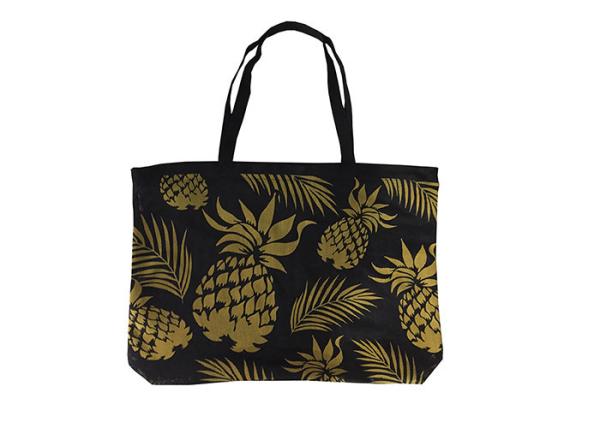 Polyester Black Mesh Beach Bag 600D PVC Backing Tote Bag Mesh