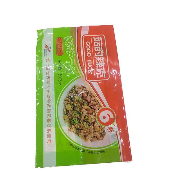 Topline 50-150 Microns Mushroom Sauce Packaging Pouch Fin Lap Seal Bag With Gusset
