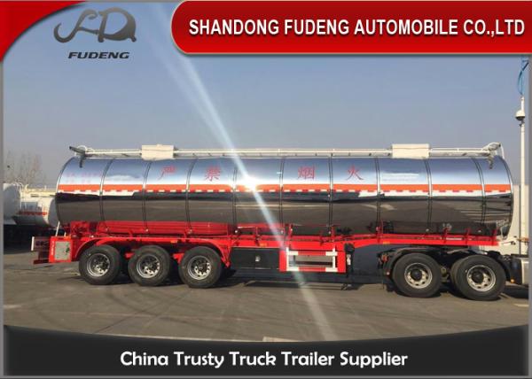 3 Axles And 4 Axles 60000 Liters Stainless Steel Oil Fuel Tanker Tank Semi Trailer