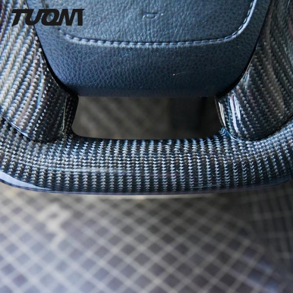 Toyota Crown Carbon Fiber Steering Wheel Red Perforated Leather Auto Parts