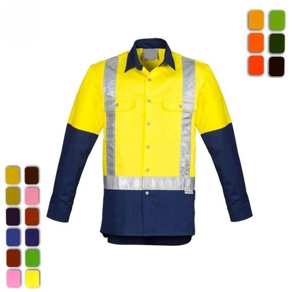 ODM Reflective Safety Shirts Quick Dry Work Construction Reflective Polo Shirts