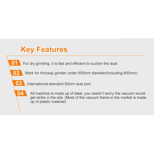 Powerful Industrial Vacuum Dust Collector , Concrete Dust Collector Vacuum 1.4m²