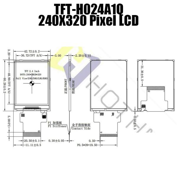 2.4 Inch High-Brightness TFT LCD | SPI Interface With ST7789V