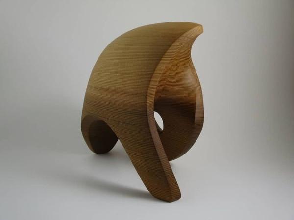 Minimalist Design Hand Carved Wood Sculptures For Exhibition