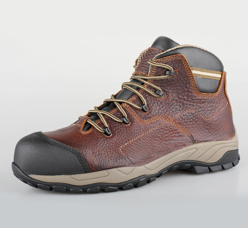 PU Outsole Industrial Work Boots with Impact Protection for Construction Environments