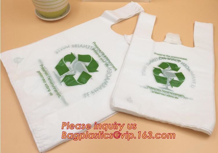 майцена сделала 100% biodegradable compostable изготовленный на заказ напечатанный полиэтиленовый пакет с собственным логотипом, ecofriendly упаковывая ба футболки