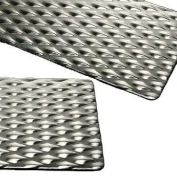 Ss 304 Ss316 Perforated Stainless Steel Plate Sheet Embossed Checkered Decorative ASTM Pattern