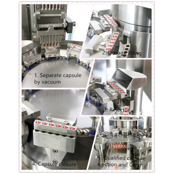 220V /380V Automatic Pill Filling Machine For Pharmacy NJP 800 With GMP Requirement