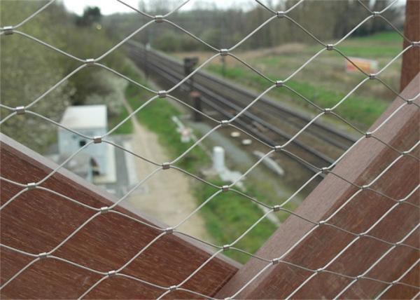 60*105mm Stainless Steel Rope Mesh Strong High Tensile Handrails Balustrade