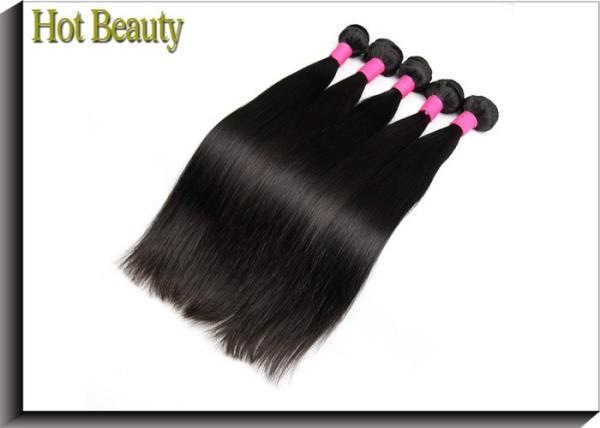Natural Color 1b Grade 6A Virgin Hair Unprocessed Malaysian Hair Extension