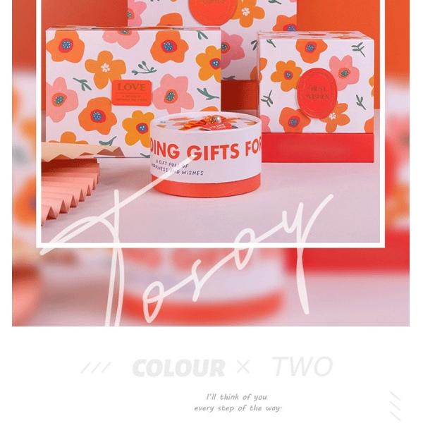 Подарочная коробка розового дня рождения картона дизайна феи подарочной коробки белого восхитительная упаковывая ориентированную на заказчика коробку