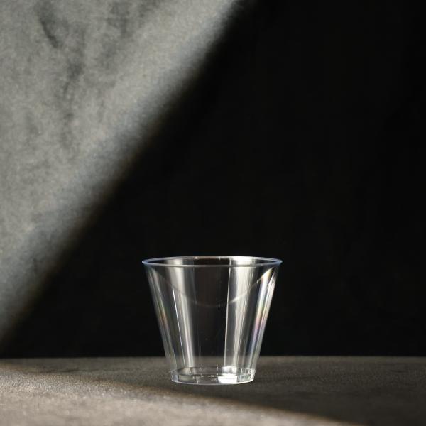 Custom Logo Printed Crystal Clear Disposable PS Plastic Cup For Juice And Water