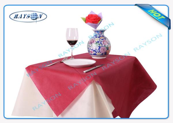 Toalha de mesa não tecida 100% da tela dos PP Spunbonded Degradable e Eco
