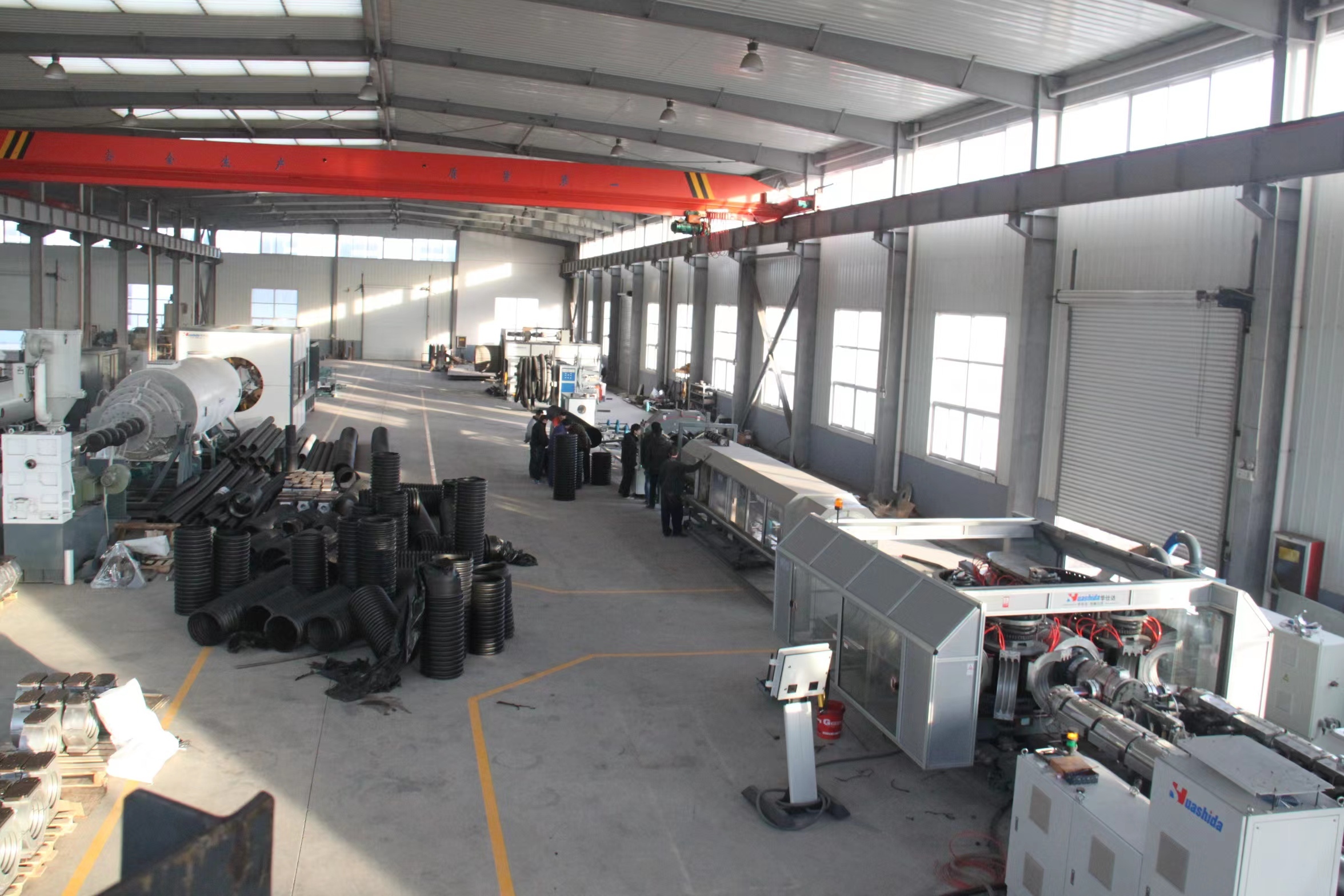 HDPE Double Wall Corrugated Pipe Extrusion Line for High-Strength Drainage and Sewerage Pipes