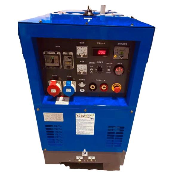 Welding with KOVO Diesel Dual Holder Permanent Magnet Welder Generator DC600A DGW500 at 85V Output Voltage