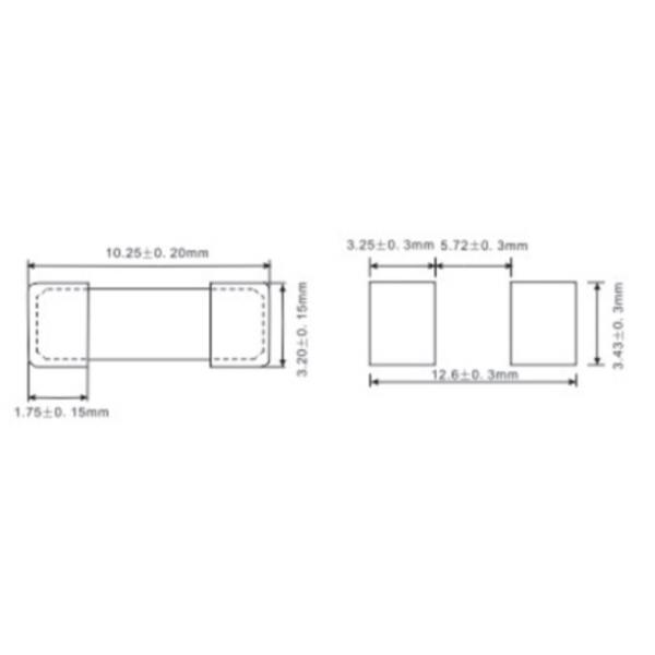 R1032.40A 250V SMD Time Lag Fuses AC Surface Mount Chip Fuse (Фьюзины с отставанием по времени)