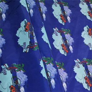 70gsm Calendering 100 Woven Polyester Fabric Lamination Printed For Jackets