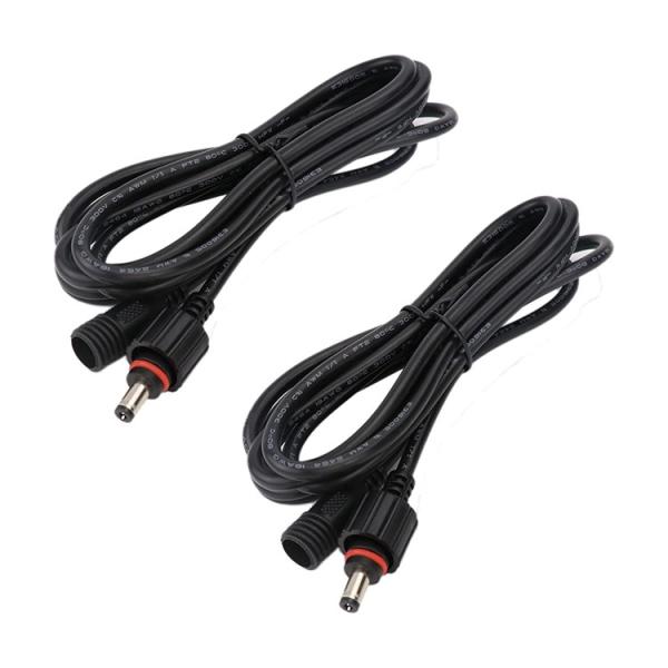 Waterproof Male to Female DC Jack 5.5x2.1mm 5.5x2.5mm 3.5x1.35mm Power Extension Cable for LED Light