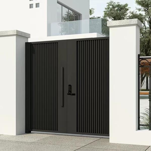Weather Resistant Aluminum Privacy Driveway Gates Durable Aluminum Art Door