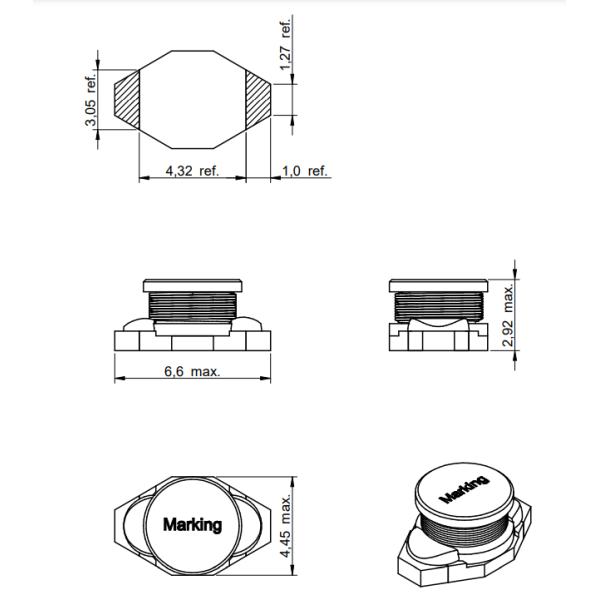 SMT SMD Индуктор питания для Fairchild Semiconductor 74455047