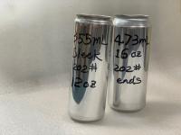 A placa lustrosa de 355ml 12Oz imprimiu latas de alumínio vazias