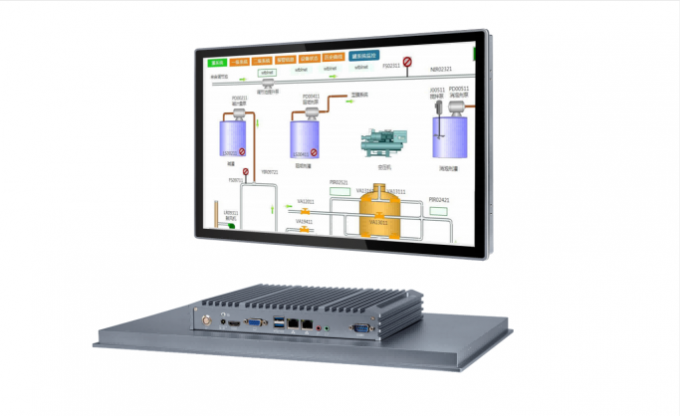 350 Cd/M2 Industrial Computer Monitor 23.8 Inch Monitor Embedded PC
