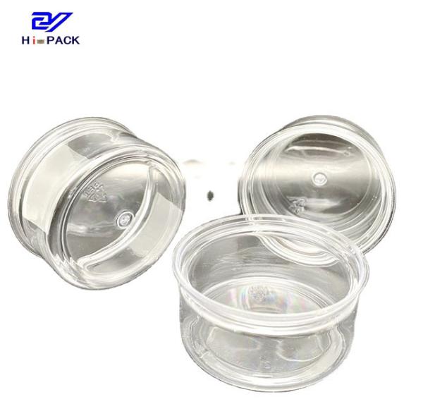 Plastic Transparent Weed Packaging Can 50g 80g Cig Tin Child Resistant Tins