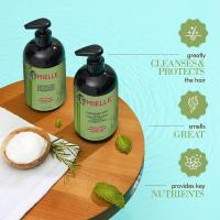 Shampoo de recuperación del cabello de menta de romero con infusión sin biotina paraben