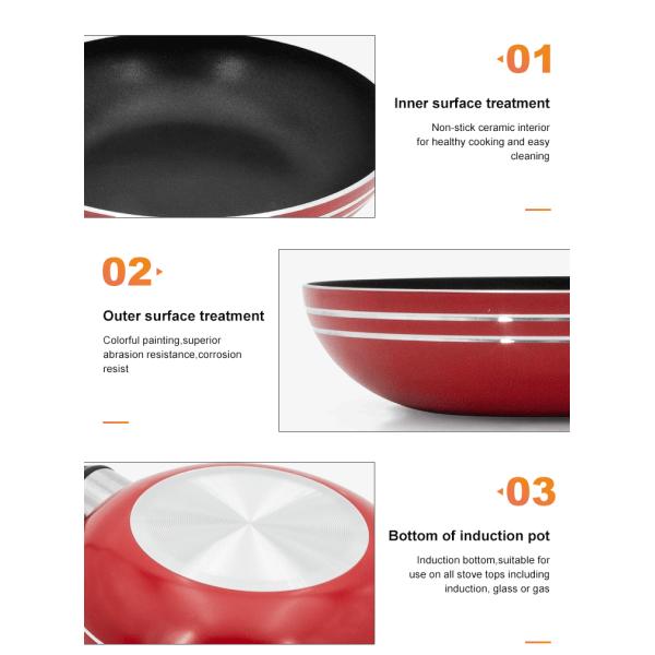 Professional Forged Aluminium LFGB Stackable Cookware Sets