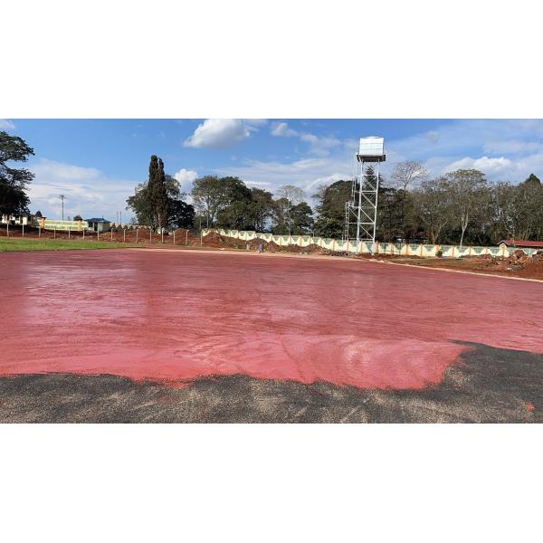 El sistema de lanzamiento de encargo Eco del bocadillo se divierte solando la pista de funcionamiento del sintético de goma al aire libre atlético