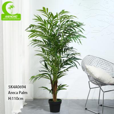Posição 110cm artificial realística em pasta do assoalho da palmeira da areca