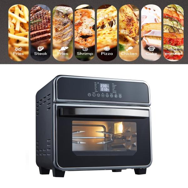 Печь тостера Fryer воздуха 16 цифров литра с сенсорной панелью дисплея СИД