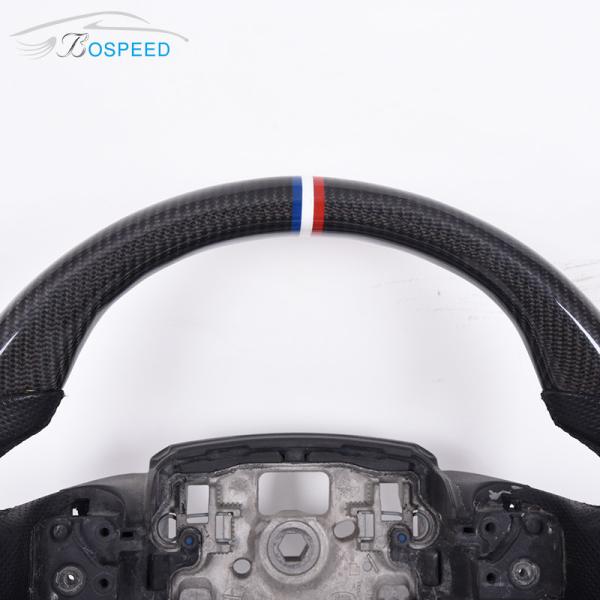 Twill Black Leather Land Rover Steering Wheel Easy Installation Customization