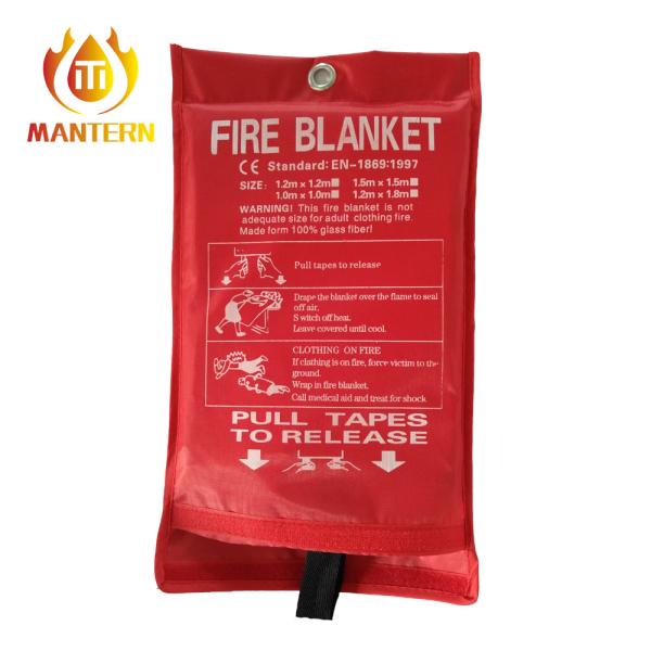 Emergency Fire Fighting Equipment Fire Safe Resistant Blanket 1.8x1.8m EN1869 Standard