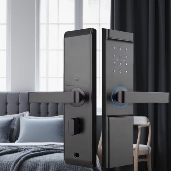 Digital Door Handle Smart Lock Anti Rust Smart Lock For Hotel Rooms