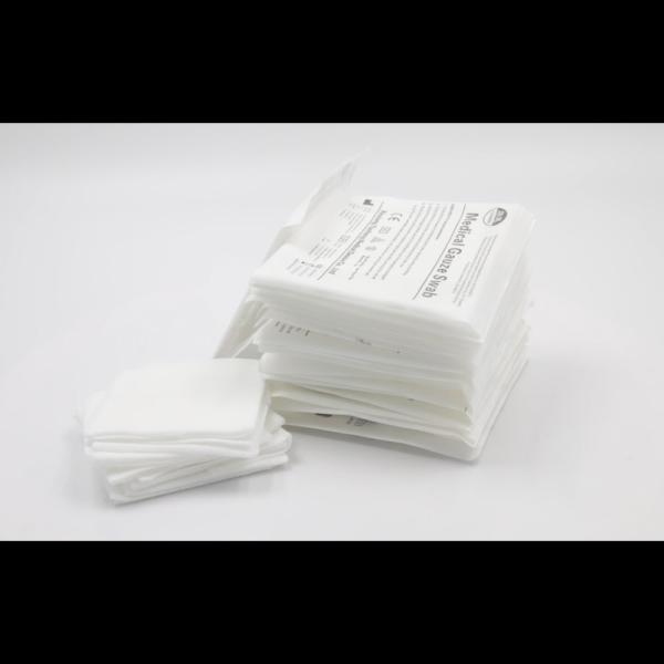 White Soft Swab 10x10cm Natural Cotton Medical Absorbent Sterile
