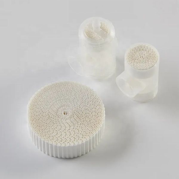 Papier filtre HME ondulé avec un grammage de 160-190g, 70% pâte de bois/30% pâte de coton et une garantie de 3 ans