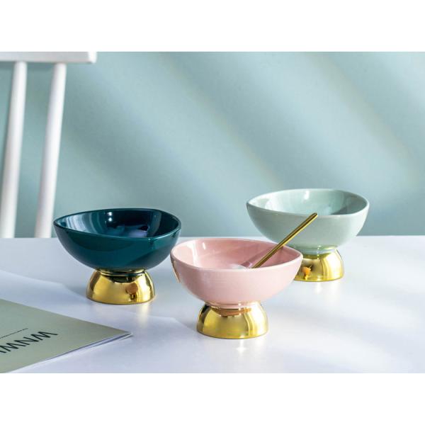 Porcelain Ceramic Home Decoration Cup For Ice Cream Dessert OEM