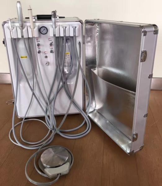 Mini Suitcase Veterinary Portable Dental Unit With 6pcs Holder And Suction